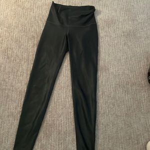 Shiny black leggings. Fake leather material. Good condition.